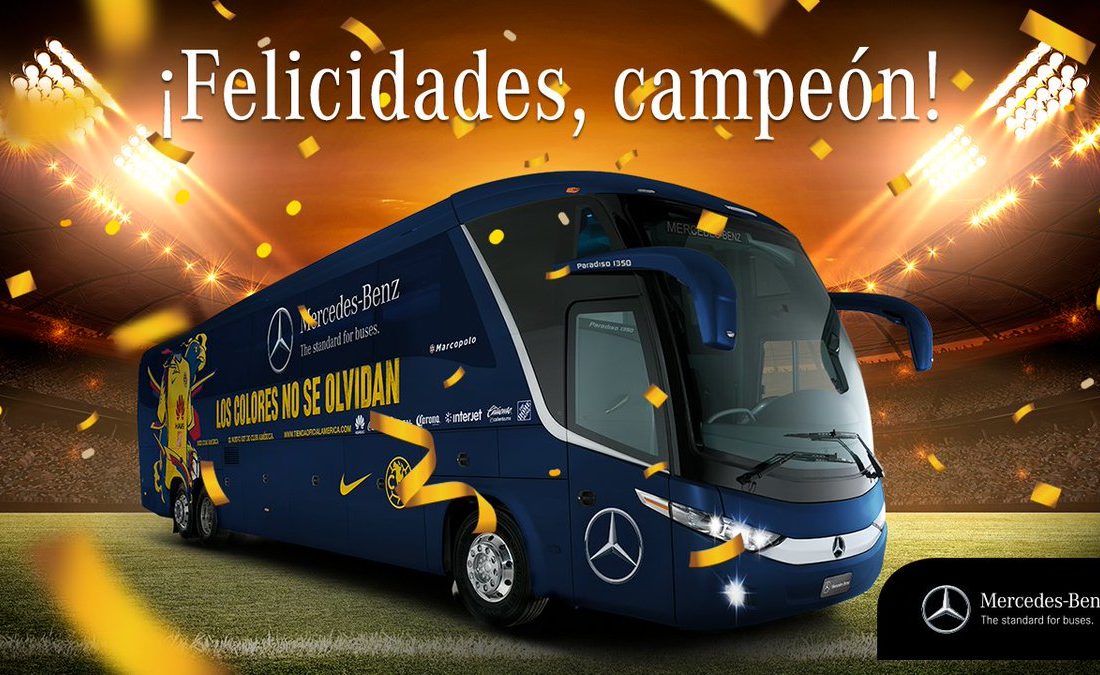 Vision Automotriz » Blog Archive » Mercedes-Benz Autobuses festeja con las  Águilas del América, su nuevo título